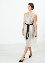 Load image into Gallery viewer, Chiffon Cape Back Dress in Sand
